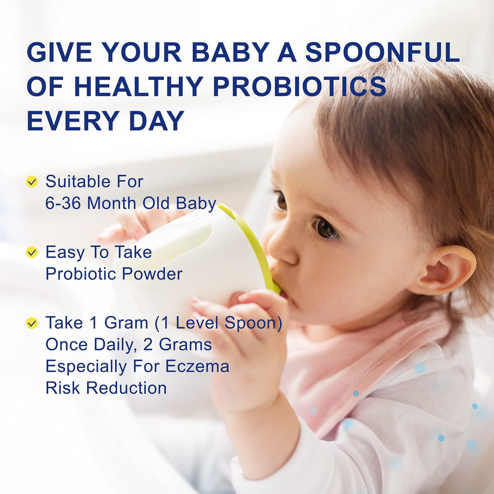 Infant digestive health concept with balanced microflora
