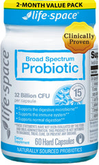 Life-Space Premium Probiotics bottle with 60 vegetarian capsules