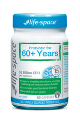 Life Space Probiotic for 60+ Years bottle and packaging