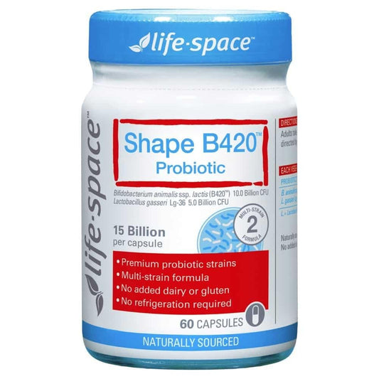Life Space Shape B420 Probiotic bottle with label