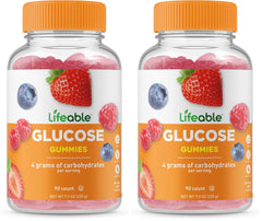 Lifeable Glucose Gummies mixed berry flavor front view