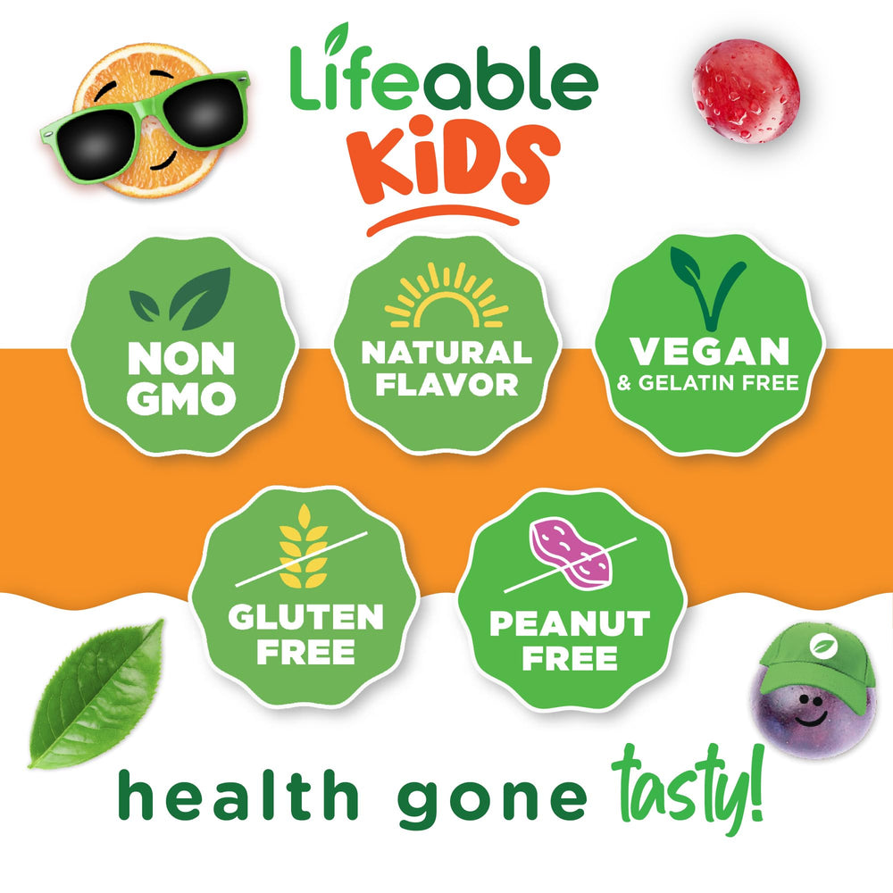 Strawberry flavor Lifeable D3 K2 Gummies for kids