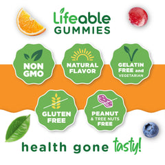 Close-up of strawberry-flavored moringa gummies