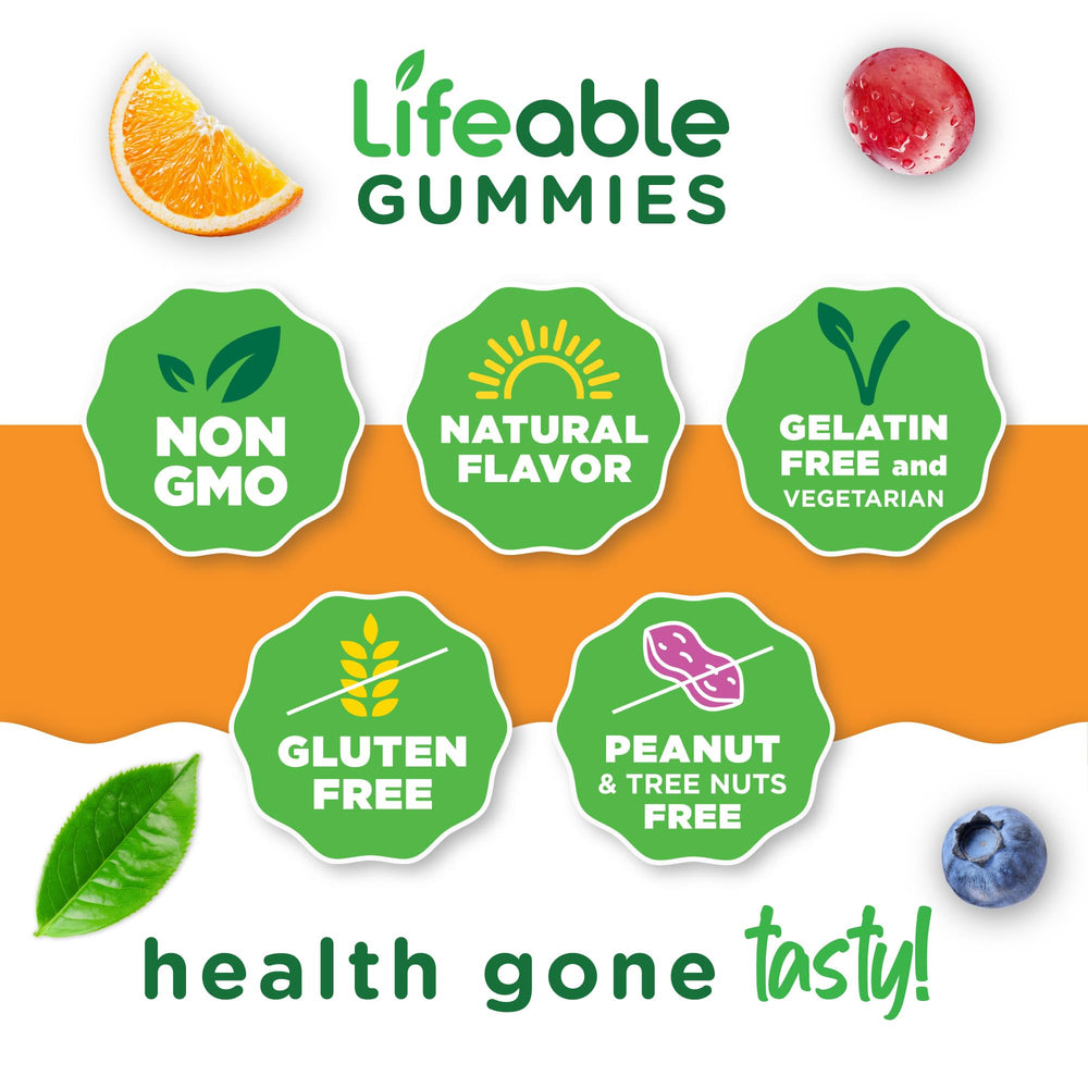Lifeable Vitamin B6 Gummies 60 gummies bottle