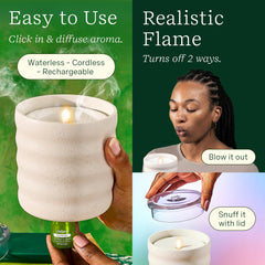 Two ClickWick essential oil blends included with diffuser
