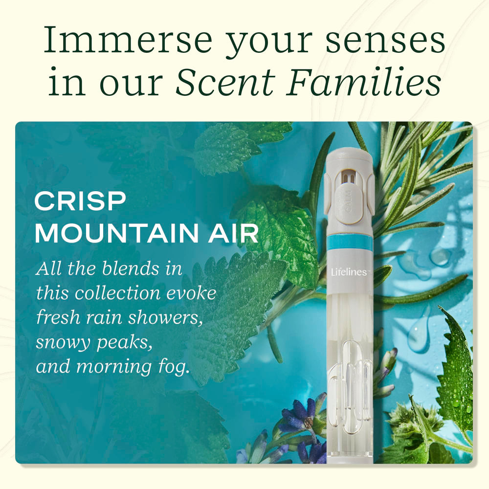 Essential oil blend aromas used in Lifelines Pen Diffuser.