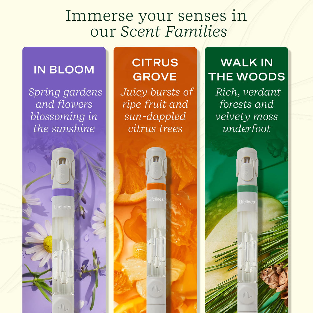 Diffuser vents and aroma controls on Lifelines Pen Diffuser Set