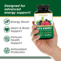 Spirulina, Chlorella and ORAC berries in the Life's Energy green blend