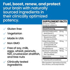 LifeSeasons NeuroQ ingredients include Gotu Kola, Ginkgo, and Phosphatidylserine for brain health.