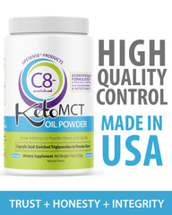 Keto-friendly LifeSense C8 MCT Oil Powder for keto diets