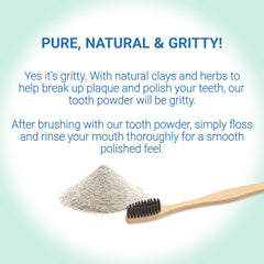 Lifestyle shot illustrating organic oral wellness with the product