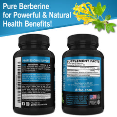 Wellness lifestyle image with berberine packaging