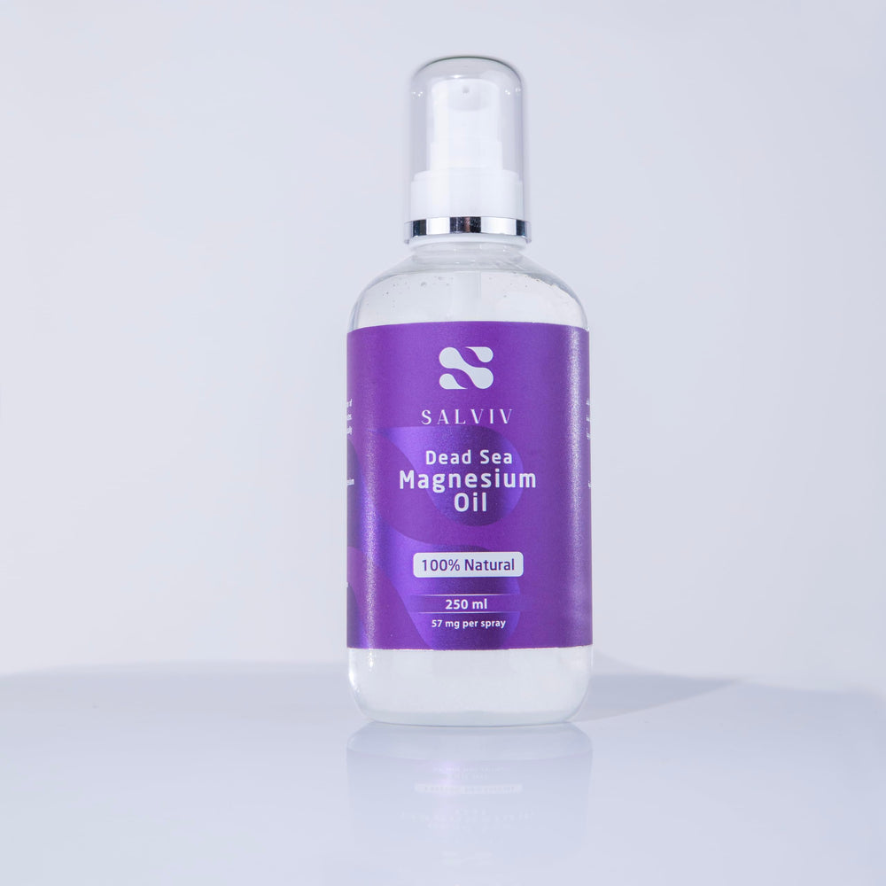 Lifestyle image depicting vitality and wellness with magnesium spray