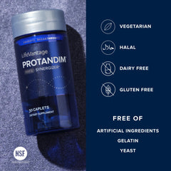 LifeVantage Protandim label close-up highlighting the 5-ingredient blend
