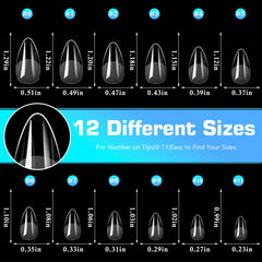 Lifextol easy-to-use nail tips enable creative art and designs.