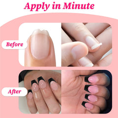 Lifextol glue-on nails kit with pre-numbered sizes for easy finding