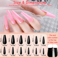 Lifextol home manicure kit with glue and tabs for easy removal.
