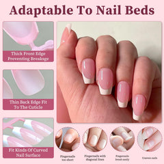 Ready-to-wear nails sealed with top coat for durable finish