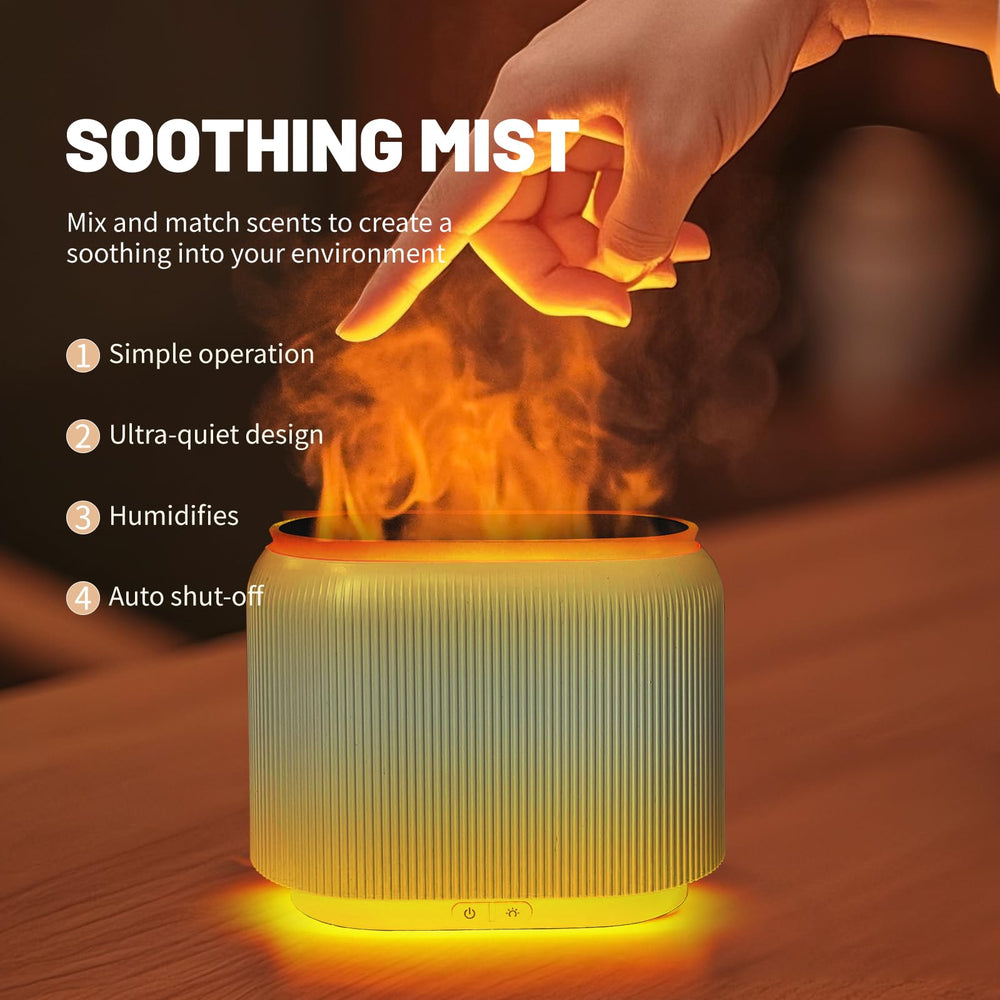 LIFFY diffuser displaying multi-color LED mood lighting