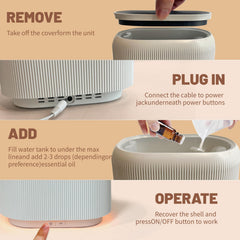 Whisper-quiet operation of LIFFY diffuser in a calm room