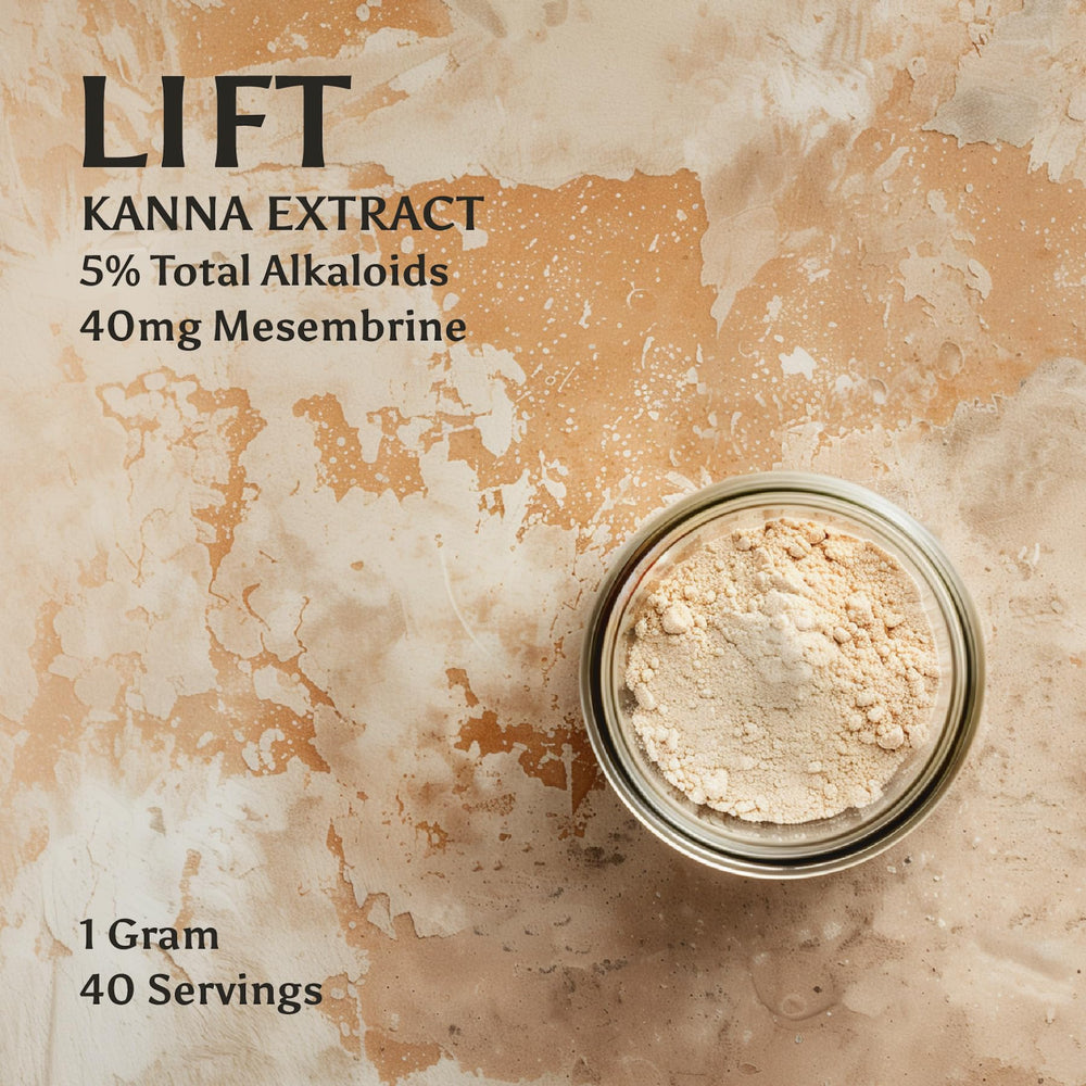Dual-ended microscoop spoon included with Lift Kanna Extract Powder