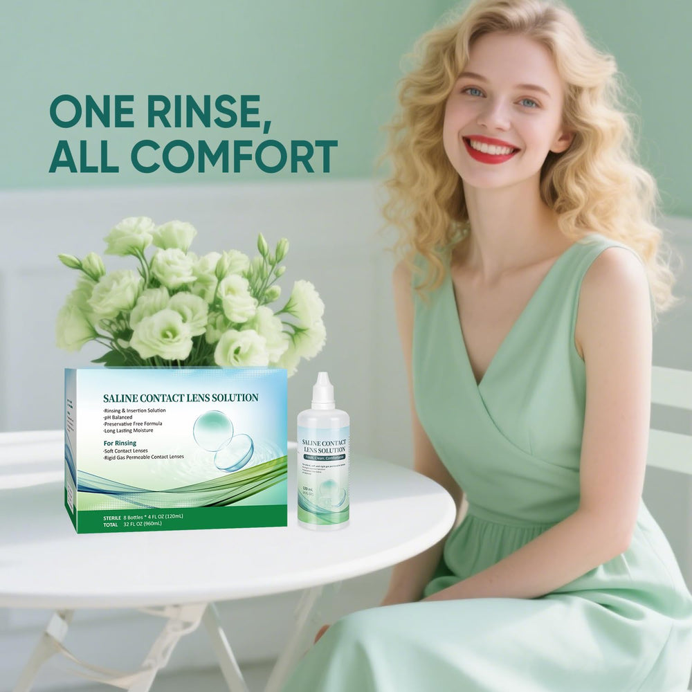 LIFVEAN saline solution used to rinse and insert contact lenses