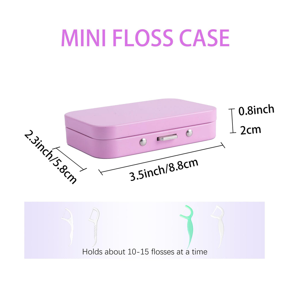 Close-up of secure lock on the floss compact