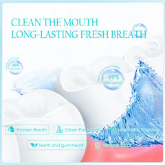 Individual coconut mouthwash travel sachet