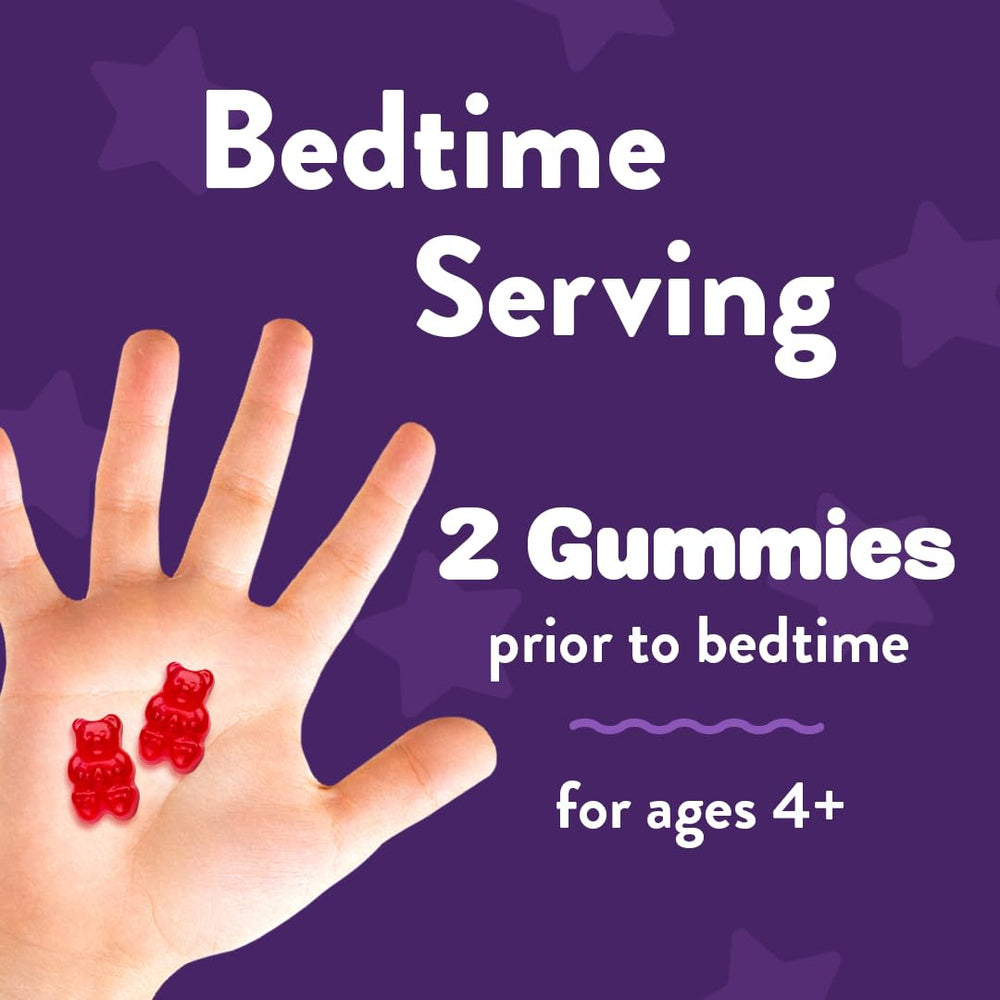 Serving suggestion: two gummies per bedtime for kids age 4 and up