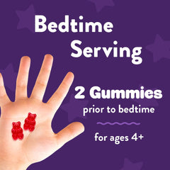 Serving suggestion: two gummies per bedtime for kids age 4 and up