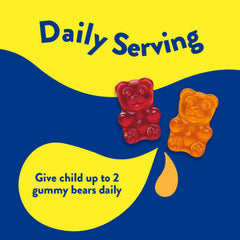 Orange flavored L’il Critters probiotic gummy