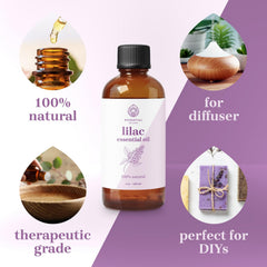 Essential Delights Lilac Essential Oil packaging and bottle