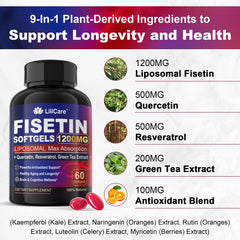 Longevity and healthy aging with Fisetin and companions