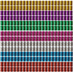 Liliyab hair jewelry 350pcs package with seven color options for braids.
