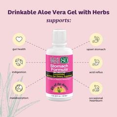 Herbal components including slippery elm, chamomile, peppermint and ginger
