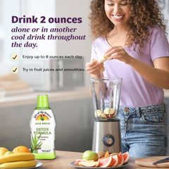Close-up of Lily of the Desert Aloe Vera Herbal Detox Formula 32 oz bottle