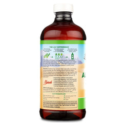 Front label highlighting vegan, gluten-free, no water added