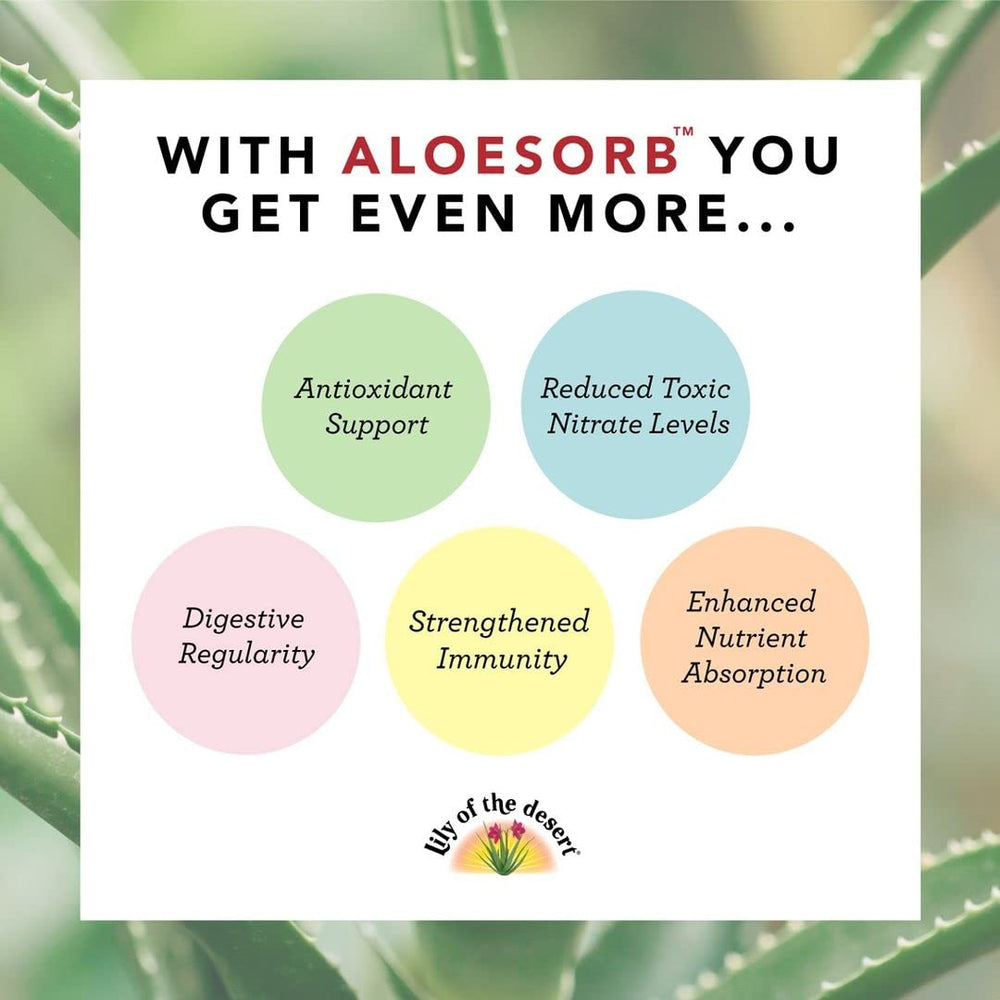 Serving suggestion: pour Aloe Vera juice into glass