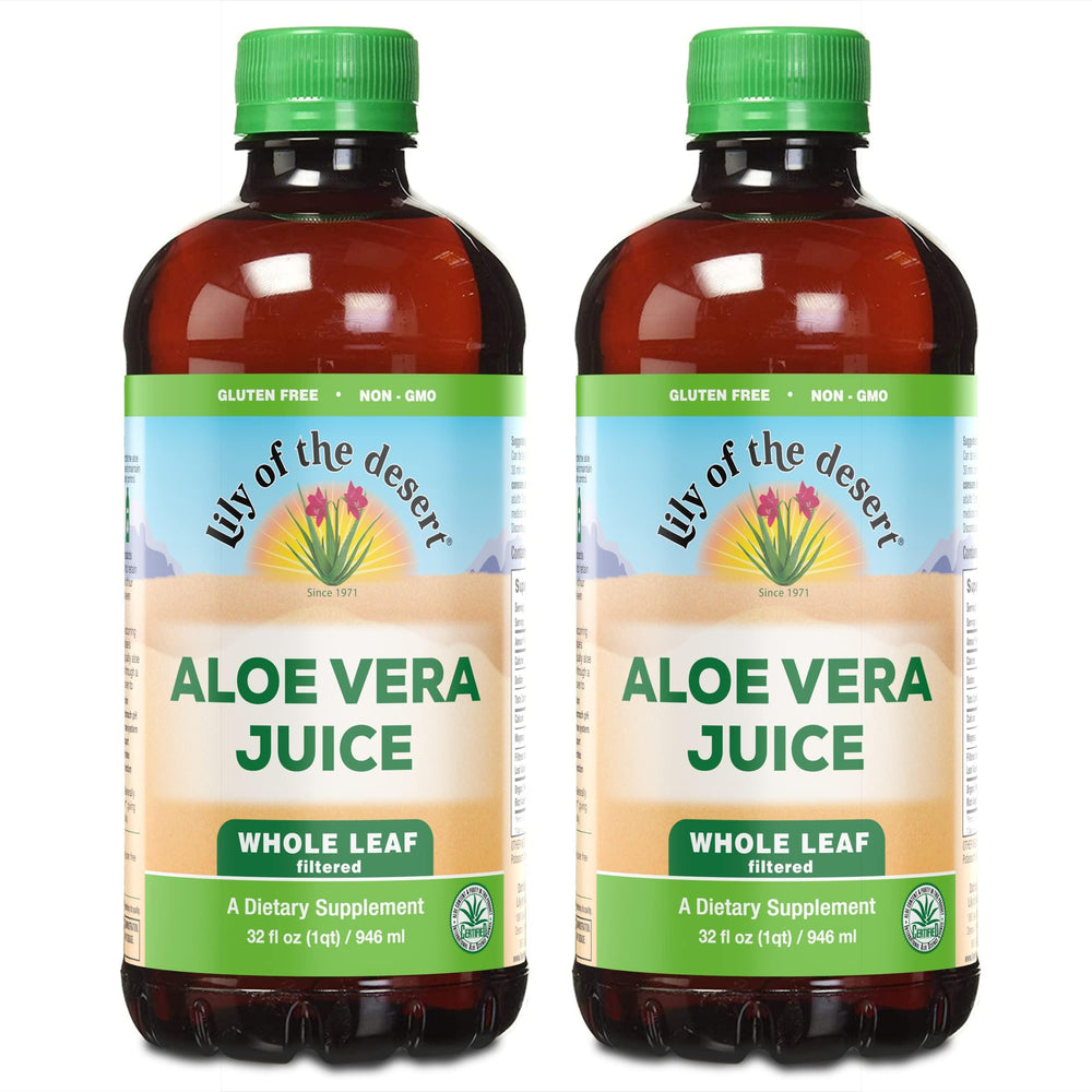 Lily of the Desert Aloe Vera Whole Leaf supplement bottle – 32 fl oz