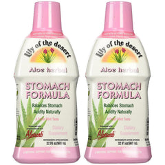 Bottle of Lily of the Desert Stomach Formula with label