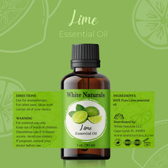 Lime essential oil used in natural cleaning solutions