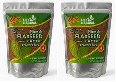 Linaza con Nopal Forte powder blend in a scoop per pack