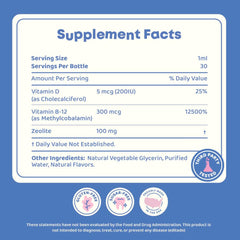 Label shows 30 servings per bottle and kid-friendly design