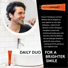 Mint-flavored toothpaste with Aloe Vera for gum soothing