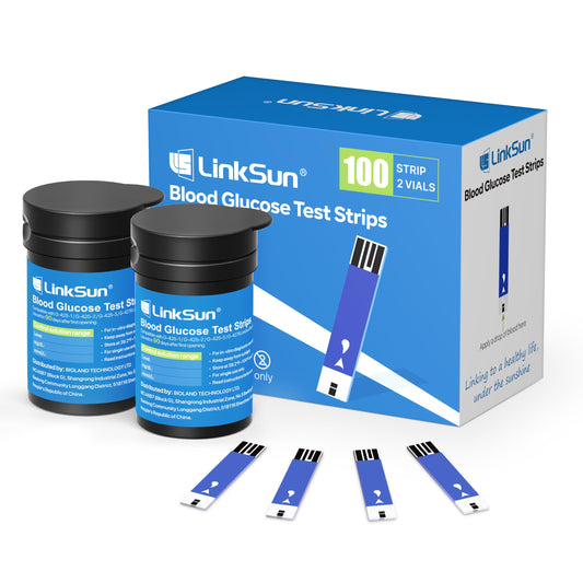 LinkSun packaging front view of 100-count strips for quick ordering.