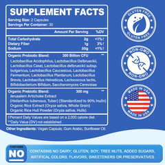 Linkvibe Probiotic 12-strain label highlighting diverse gut-supporting strains