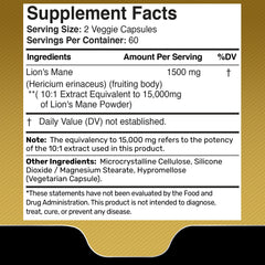 Lion's Mane capsules supporting brain focus and memory