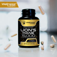 Lion's Mane supplement bottle packaging