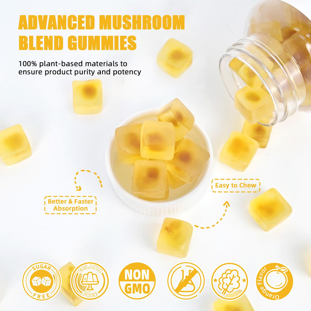 Adult and child enjoying Lion's Mane Gummies