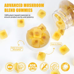 Adult and child enjoying Lion's Mane Gummies